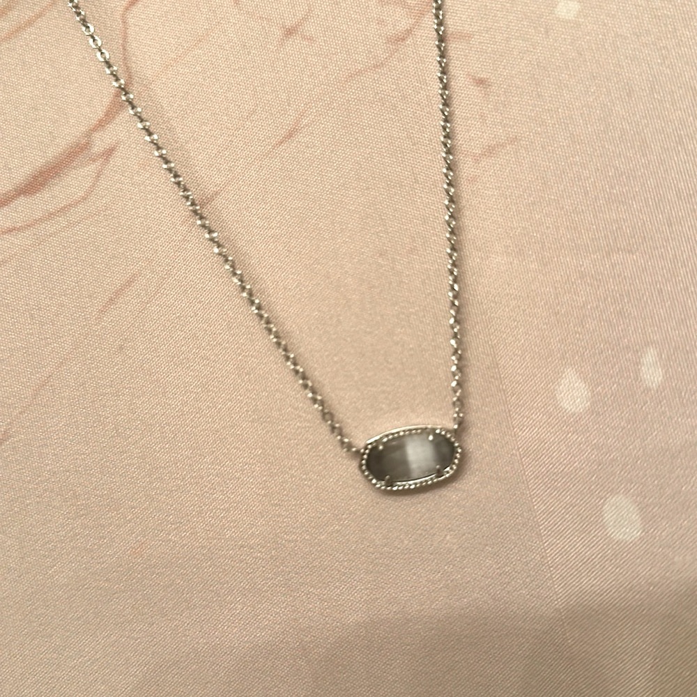 Kendra Scott slate cats eye necklace